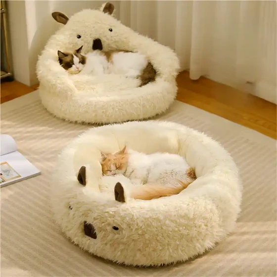 All-Season Cat Bed for Deep Sleep