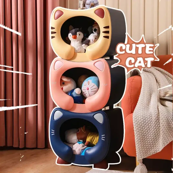 2-in-1 Cat Bed & Storage Box: Multi-Purpose Pet Ottoman