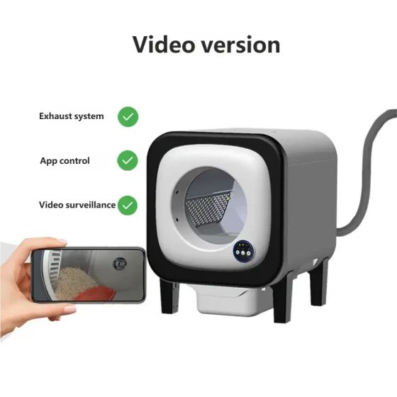 Smart Automatic Cat Litter Box: Universal Litter, UV Sterilization