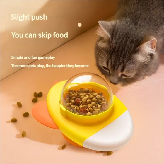Spinning Pet Treat Ball: Interactive Food Dispenser Puzzle Toy