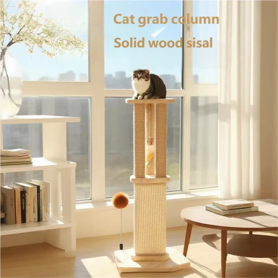Vertical Cat Scratching Post: All-in-One Sisal Climber & No-Shed Scratcher