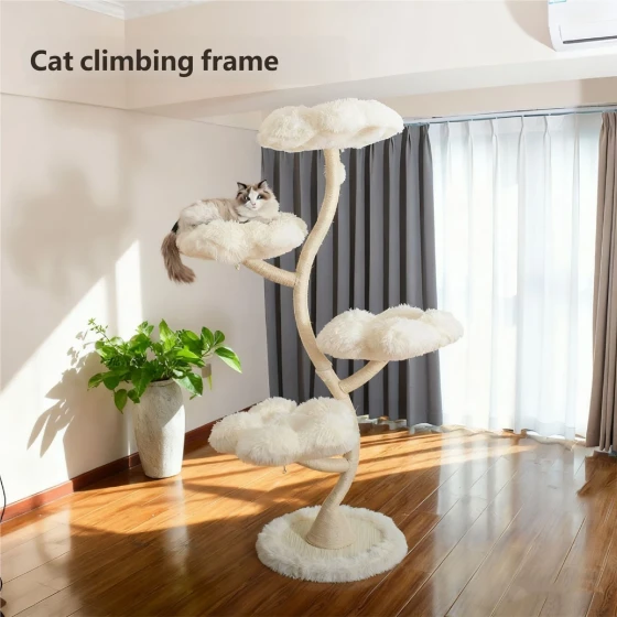 Luxury Multi-Level Cat Tree: All-in-One Condo & Perch for Large Cats