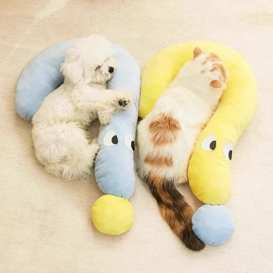 All-Season Pet Pillow & Toy: Pet Bedding for Cats & Dogs