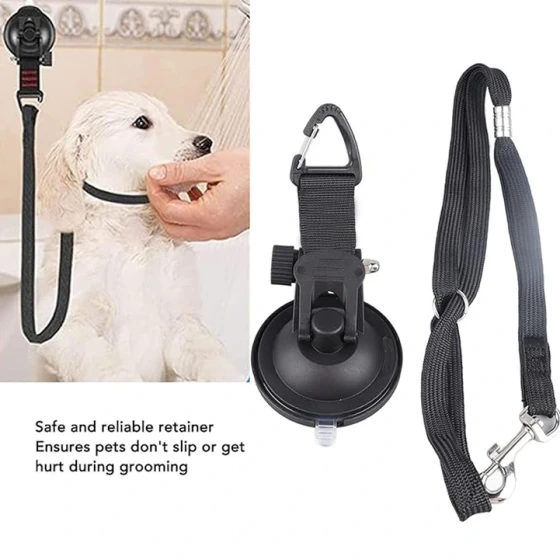 Pet Bathing Suction Cup Restraint – Dog Grooming No-Move Harness Strap for Bathing, Cleaning & Hair Trimming