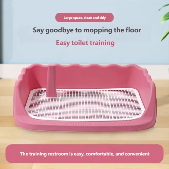 High-Wall Dog Potty Training Tray