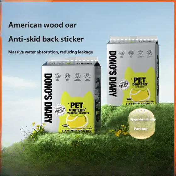 Washable Dog Diaper with Pad-Securing Tabs: Anti-Slip Sanitary Pants