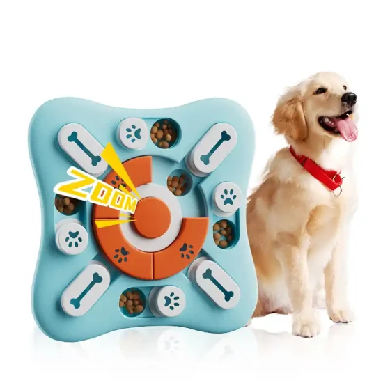 Squeaky Treat Dispenser Dog Toy: Slow Feeder Puzzle Ball