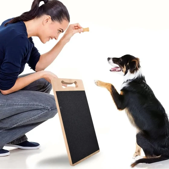 Portable Wooden Dog Scratch Board – Square & Bone Shape Dog Nail File Scratcher