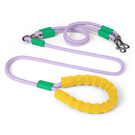 Hands-Free Dual Dog P-Leash: Anti-Pull & Anti-Escape Leash for Two Dogs