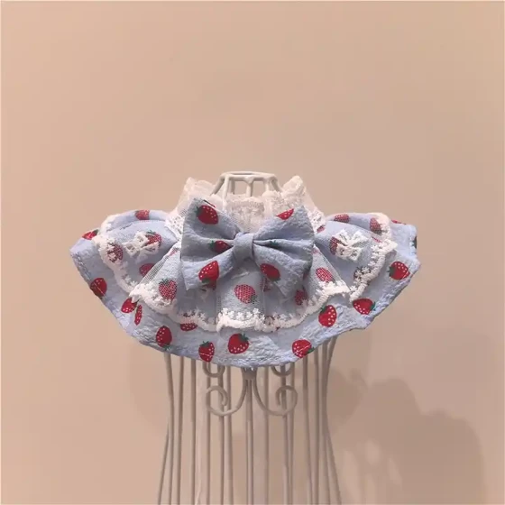 Lace Pet Scarf & Drool Bib for Cats and Small Dogs