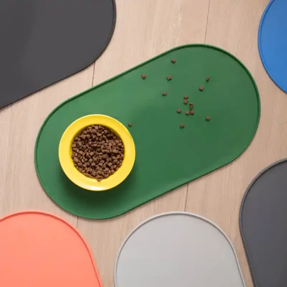 Pet Feeding Mat: Anti-Slip, Waterproof & Leak-Proof