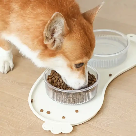 Cute & Colorful Pet Placemat: Thick Plastic Spill-Proof Mat