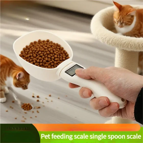 Digital Pet Food Scale: Measuring Spoon for Cat & Dog Food