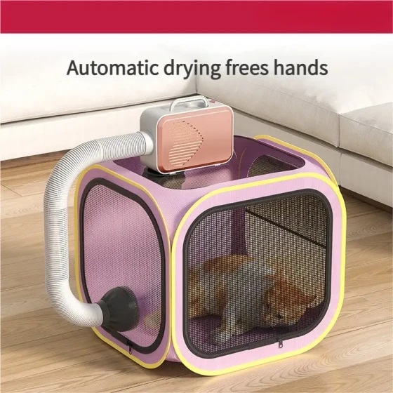 Pet Drying Box & Grooming Blower: Home Pet Drying Solution