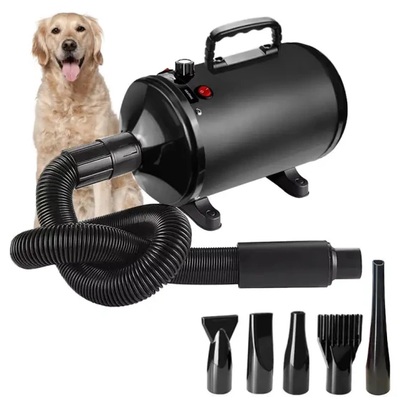 Professional Pet Hair Dryer: High-Power Stepless Speed Pet Grooming Blower
