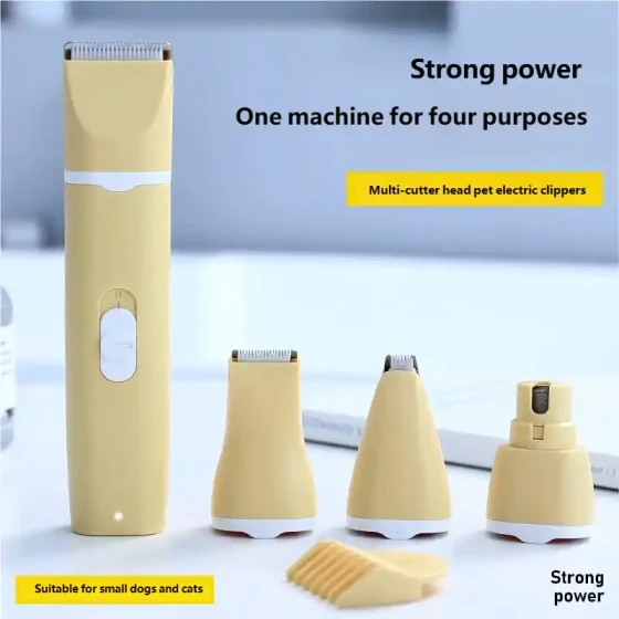Professional Pet Grooming Clipper: Low-Noise & Cordless Trimmer