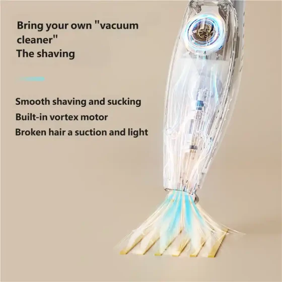 Low-Noise Pet Grooming Vacuum: All-in-One Clipper & Hair Suction System