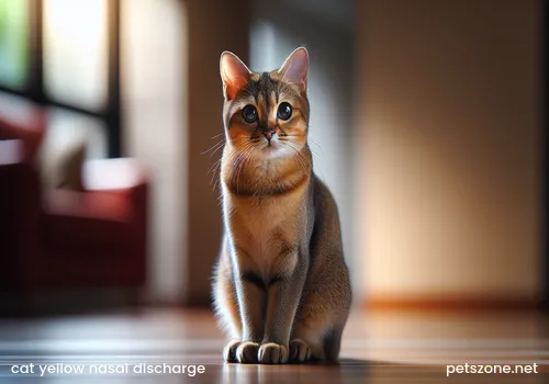 runny-nosed pet cat