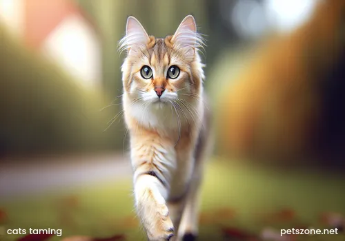 Pet cat, orange tabby