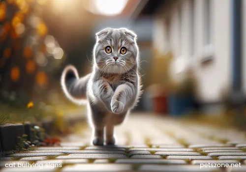 Pet cats fighting