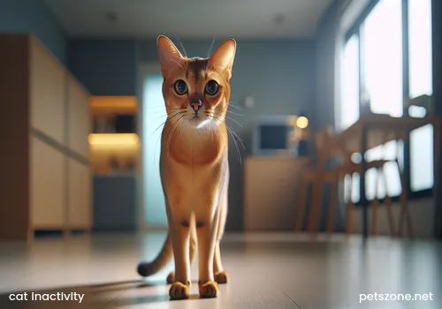 Lonely cat home alone