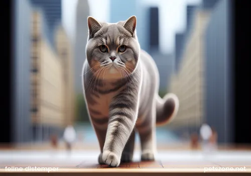 Can a 3-month-old cat with feline distemper be saved