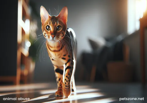 Leopard-patterned cat