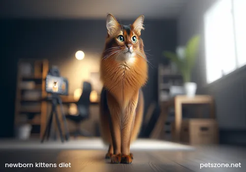 What do kittens just born eat