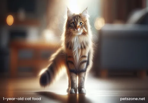 What kind of cat food does a 1-year-old cat eat