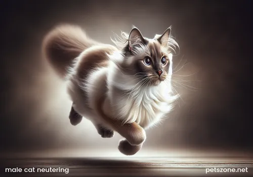 Does neutering a male cat over 1 year old have an impact