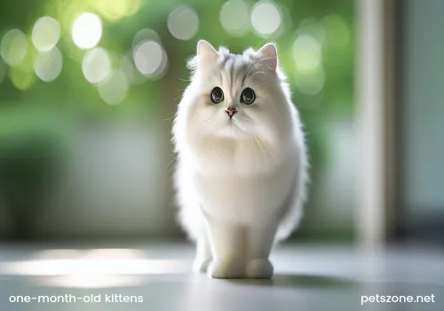 Can one-month-old kittens eat cat food