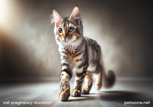 Pregnant pet cat
