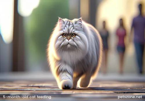 How Much Cat Food Does a 5-Month-Old Cat Eat in a Day