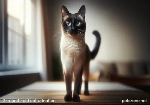 What to do if a 2-month-old cat urinates randomly