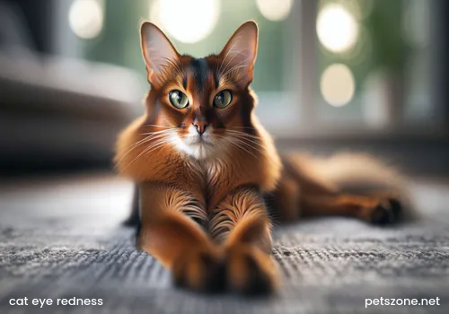 Pet cat eye redness diseases