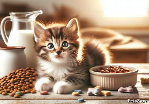 What do two-month-old cats eat