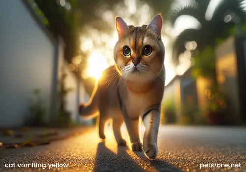 Cat Vomited a Small Puddle of Yellow (Cat Vomited a Small Puddle of Yellow)