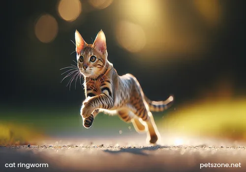 Pet cat and its kitten