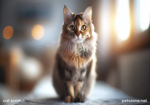 Cat scratch, pet cat, owner's arm, cat claw wound