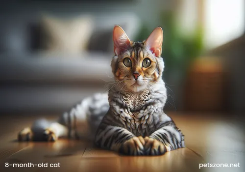 Can an 8-month-old cat eat adult cat food