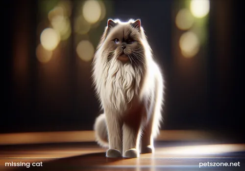 The cat has been missing at home for 3 hours (the cat at home has been missing for 3 hours)