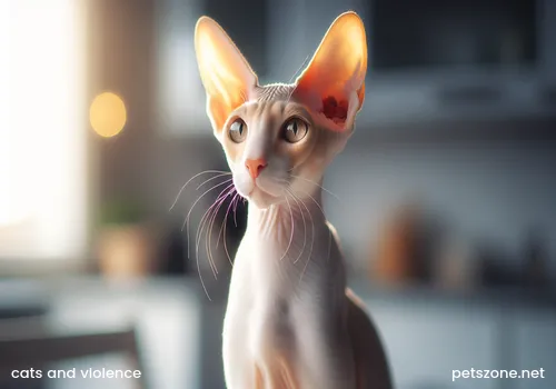 Lost cat in the wild, lost pet cat