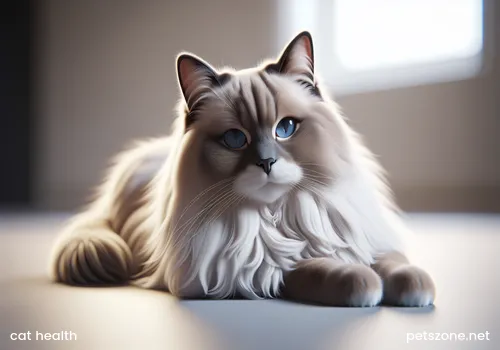 Pet cat with runny nose