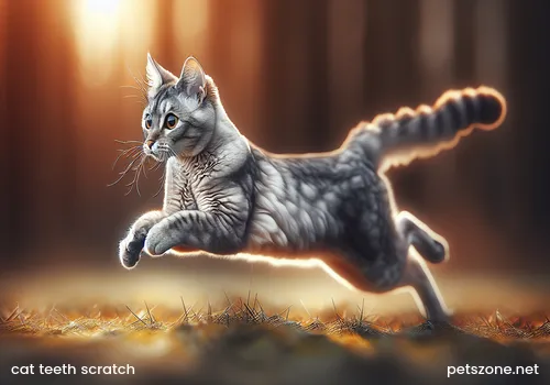 Pet cat and its kittens