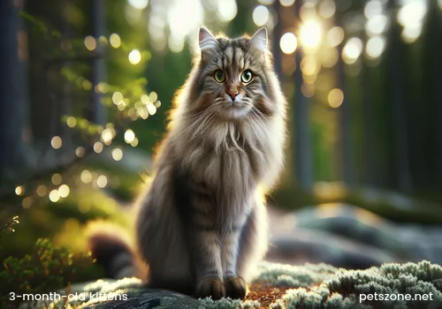 Can 3-month-old kittens eat cat food