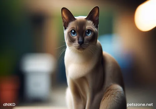 Siamese cats like to express their mood with their tails Siamese cats like to express their mood with their tails
