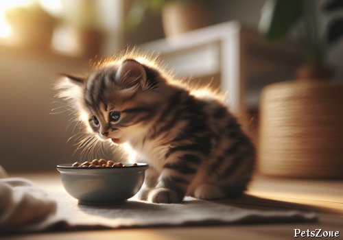 What do two-month-old cats eat