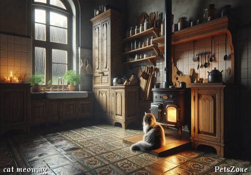 What is the cat's “meowing” telling?
