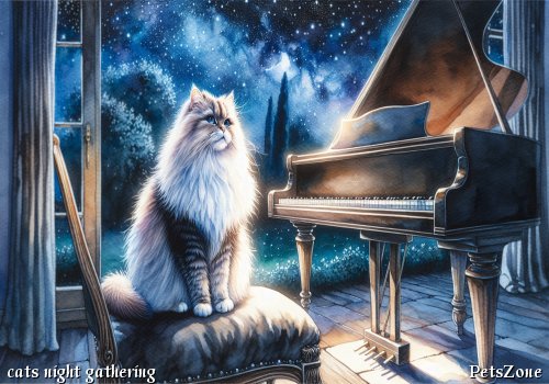 Do Cats Like to Gather at Night?
