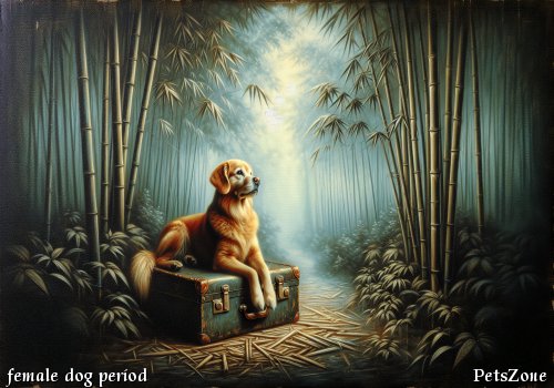 Sterilized female dog resting